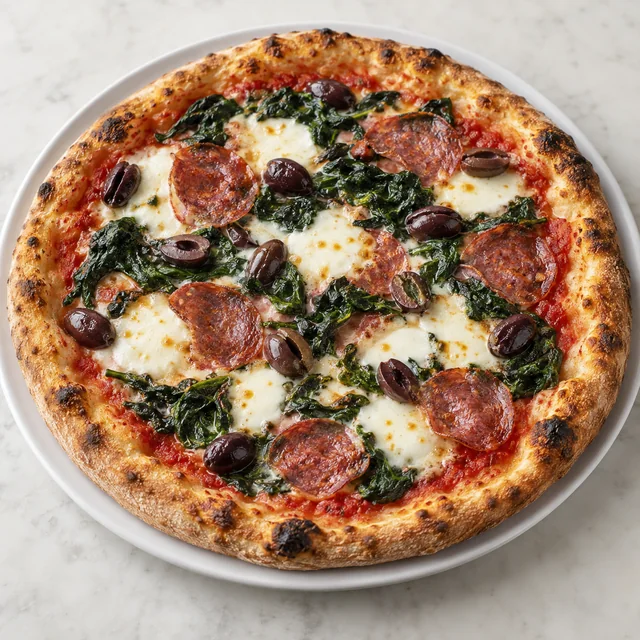 Spinach & Mozzarella Pizza
